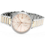 Tommy Hilfiger Angela Chronograph Pink Dial Two Tone Steel Strap Watch for Women - 1782127 Authentic Buy Shop Now