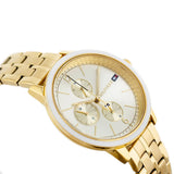Tommy Hilfiger Madison Quartz Gold Dial Gold Steel Strap Watch For Women - 1782189 Authentic Buy Shop Now