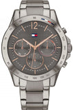 Tommy Hilfiger Haven Chronograph Quartz Grey Dial Grey Steel Strap Watch For Women - 1782196 Authentic Buy Shop Now
