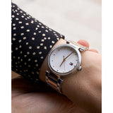 Tommy Hilfiger Lynn Quartz White Dial Two Tone Steel Strap Watch For Women - 1782236 Authentic Buy Shop Now