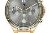 Tommy Hilfiger Eve Chronograph Quartz Grey Dial Rose Gold Steel Strap Watch For Women - 1782277 Authentic Buy Shop Now
