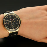 Tommy Hilfiger Eve Chronograph Quartz Black Dial Black Silicone Strap Watch For Women - 1782282 Authentic Buy Shop Now