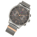 Tommy Hilfiger Blake Quartz Grey Dial Silver Mesh Bracelet Watch for Men - 1782304 Authentic Buy Shop Now