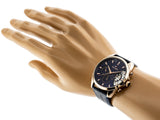 Tommy Hilfiger Baker Chronograph Quartz Blue Dial Blue Leather Strap Watch For Men - 1710451 Authentic Buy Shop Now
