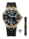 Maurice Lacroix Aikon Venturer Black Dial Black Rubber Strap Watch For Men - AI6058-BRZ0B-330-2 Authentic Buy Shop Now
