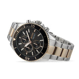 Hugo Boss Ocean Edition Black Dial Two Tone Steel Strap Watch for Men - 1513705 Authentic Buy Shop Now