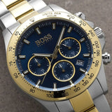 Hugo Boss Hero Blue Dial Two Tone Steel Strap Watch for Men - 1513767 Authentic Buy Shop Now
