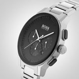Hugo Boss Peak Black Dial Silver Steel Strap Watch for Men - 1513762 Authentic Buy Shop Now