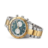 Hugo Boss Santiago Green Dial Two Tone Steel Strap Watch for Men - 1513872 Authentic Buy Shop Now
