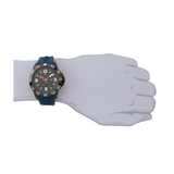 Tommy Hilfiger Cole Black Dial Blue Rubber Strap Watch for Men - 1790984 Authentic Buy Shop Now