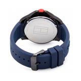 Tommy Hilfiger Cole Black Dial Blue Rubber Strap Watch for Men - 1790984 Authentic Buy Shop Now