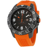 Tommy Hilfiger Cole Black Dial Orange Rubber Strap Watch for Men - 1790985 Authentic Buy Shop Now