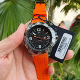Tommy Hilfiger Cole Black Dial Orange Rubber Strap Watch for Men - 1790985 Authentic Buy Shop Now