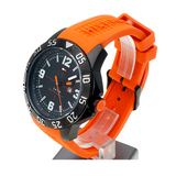 Tommy Hilfiger Cole Black Dial Orange Rubber Strap Watch for Men - 1790985 Authentic Buy Shop Now