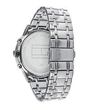 Tommy Hilfiger Trent Chronograph Black Dial Silver Steel Strap Watch for Men - 1791054 Authentic Buy Shop Now