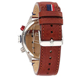 Tommy Hilfiger Trent Quartz Blue Dial Brown Leather Strap Watch for Men - 1791066 Authentic Buy Shop Now