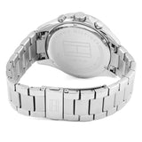 Tommy Hilfiger Luke Chronograph Black Dial Silver Steel Strap Watch for Men - 1791104 Authentic Buy Shop Now
