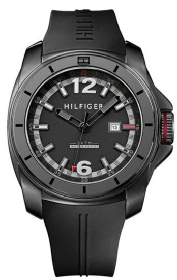 Tommy Hilfiger Windsurf Black Dial Black Rubber Strap Watch for Men- 1791114 Authentic Buy Shop Now