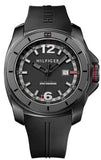 Tommy Hilfiger Windsurf Black Dial Black Rubber Strap Watch for Men- 1791114 Authentic Buy Shop Now