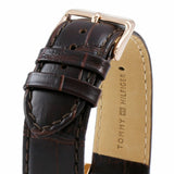 Tommy Hilfiger Luke Quartz White Dial Brown Leather Strap Watch for Men - 1791118 Authentic Buy Shop Now