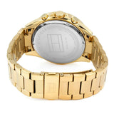 Tommy Hilfiger Luke Chronograph White Dial Gold Steel Strap Watch for Men - 1791121 Authentic Buy Shop Now