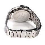 Tommy Hilfiger Luke Chronograph Black Dial Silver Steel Strap Watch for Men - 1791104 Authentic Buy Shop Now