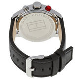 Tommy Hilfiger Trent Multifunction White Dial Black Leather Strap Watch for Men - 1791138 Authentic Buy Shop Now