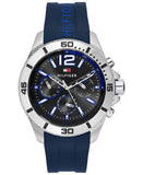 Tommy Hilfiger Sport Multifunction Black Dial Black Rubber Strap Watch for Men - 1791143 Authentic Buy Shop Now