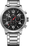Tommy Hilfiger Jake Chronograph Black Dial Silver Steel Strap Watch for Men - 1791234 Authentic Buy Shop Now