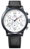 Tommy Hilfiger Jake Multi Function Quartz White Dial Black Leather Strap Watch for Men - 1791235 Authentic Buy Shop Now