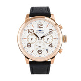 Tommy Hilfiger Jake Multifunction White Dial Black Leather Strap Watch for Men - 1791236 Authentic Buy Shop Now