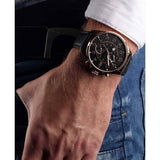 Tommy Hilfiger Dean Chronograph Quartz Black Dial Black Leather Strap Watch for Men - 1791273 Authentic Buy Shop Now
