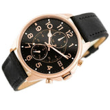 Tommy Hilfiger Dean Chronograph Quartz Black Dial Black Leather Strap Watch for Men - 1791273 Authentic Buy Shop Now