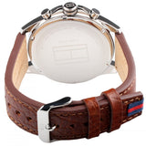 Tommy Hilfiger Dean Quartz Multifunction White Dial Brown Leather Strap Watch for Men - 1791274 Authentic Buy Shop Now
