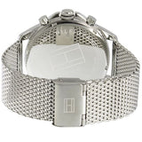 Tommy Hilfiger Dean Chronograph White Dial Silver Mesh Bracelet Watch for Men - 1791277 Authentic Buy Shop Now