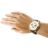 Tommy Hilfiger Keagan Quartz Silver Dial Brown Leather Strap Watch for Men - 1791291 Authentic Buy Shop Now