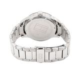 Tommy Hilfiger Keagan Blue Dial Silver Steel Strap Watch for Men - 1791293 Authentic Buy Shop Now