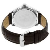 Tommy Hilfiger Oliver Quartz White Dial Brown Leather Strap Watch for Men - 1791304 Authentic Buy Shop Now