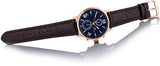 Tommy Hilfiger Aiden Quartz Blue Dial Brown Leather Strap Watch for Men - 1791308 Authentic Buy Shop Now