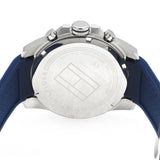 Tommy Hilfiger Decker Quartz White Dial Blue Rubber Strap Watch for Men - 1791349 Authentic Buy Shop Now