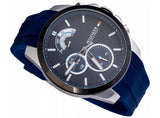 Tommy Hilfiger Decker Quartz Blue Dial Blue Rubber Strap Watch for Men - 1791350 Authentic Buy Shop Now