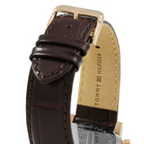 Tommy Hilfiger Kane Chronograph Blue Dial Brown Leather Strap Watch for Men - 1791399 Authentic Buy Shop Now