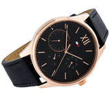 Tommy Hilfiger Damon Quartz Black Dial Black Leather Strap Watch for Men - 1791419 Authentic Buy Shop Now