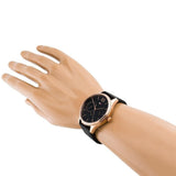 Tommy Hilfiger Damon Quartz Black Dial Black Leather Strap Watch for Men - 1791419 Authentic Buy Shop Now
