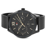 Tommy Hilfiger Damon Quartz Black Dial Black Mesh Bracelet Watch for Men - 1791420 Authentic Buy Shop Now