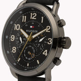 Tommy Hilfiger Briggs Black Dial Black Leather Strap Watch for Men - 1791426 Authentic Buy Shop Now