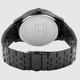 Tommy Hilfiger Damon Quartz Chronograph Blue Dial Black Steel Strap Watch for Men - 1791454 Authentic Buy Shop Now