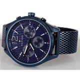 Tommy Hilfiger Gavin Chronograph Blue Dial Blue Mesh Bracelet Watch for Men - 1791471 Authentic Buy Shop Now