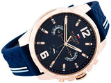Tommy Hilfiger Decker Multifunction Blue Dial Blue Rubber Strap Watch for Men - 1791474 Authentic Buy Shop Now
