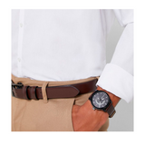 Tommy Hilfiger Denim Black Dial Brown Leather Strap Watch for Men - 1791478 Authentic Buy Shop Now
